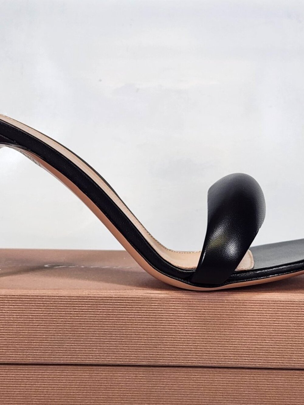 Gianvito Rossi Bijoux Mule 85 - Black Nappa